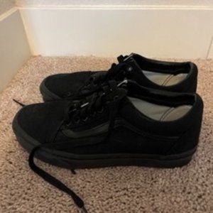 Black Canvas Old Skool Vans